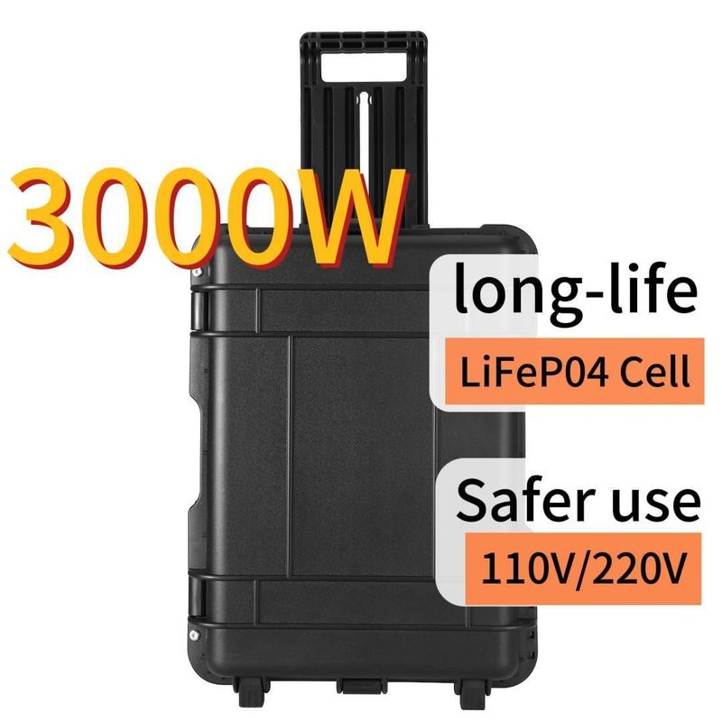 Station électrique portable à l'épreuve de l'explosion 3000W Générateur d'énergie solaire extérieur 3000wh