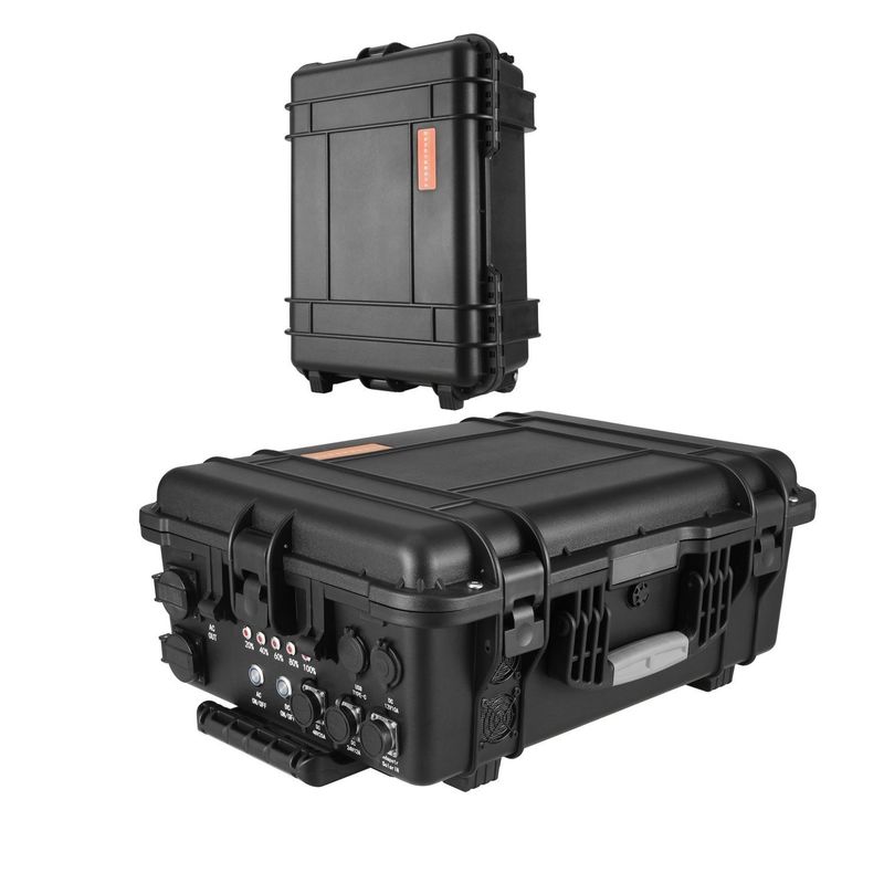 Système de stockage d'énergie 3000W alimentation mobile avec poulie à traction à barres extérieures centrale électrique d'urgence intérieure