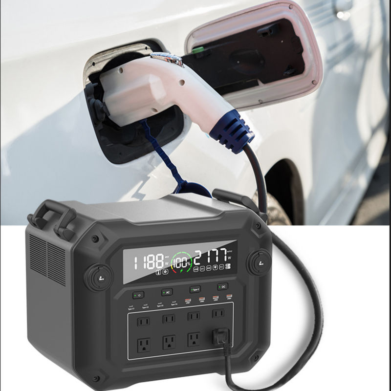 3600W Pure vague sinusoïdale centrale électrique portable LiFePO4 stockage d'énergie solaire BMS alimentation en batterie