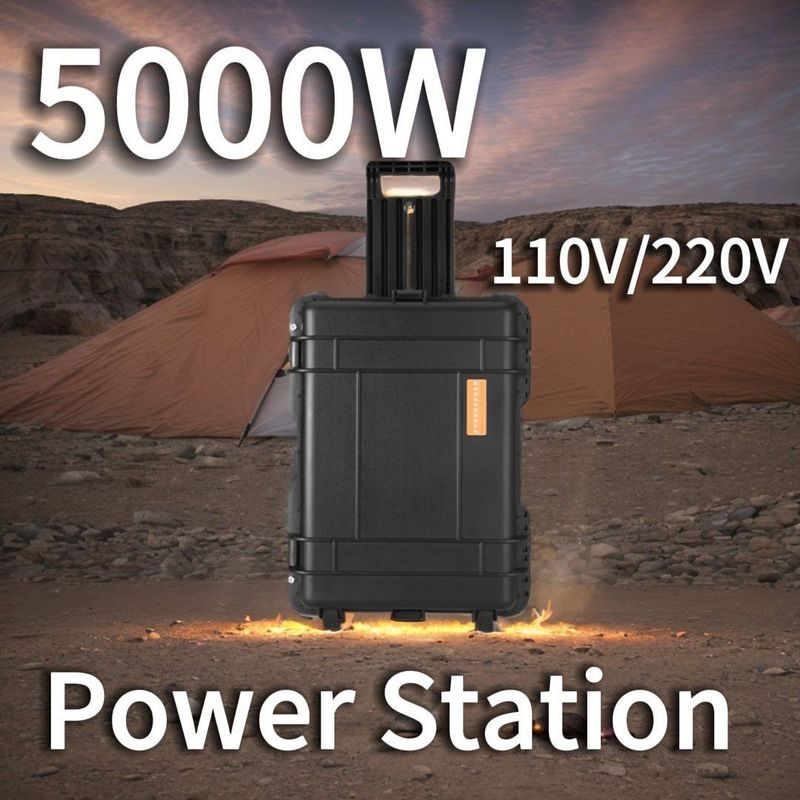 LT-50 alimentation solaire centrale électrique portable de 5000 W avec alliage ABS
