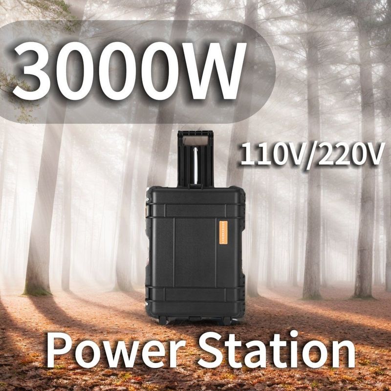 LT-30 Station électrique portable extérieure 3000W avec tiges rétractables et batterie LiFePO4