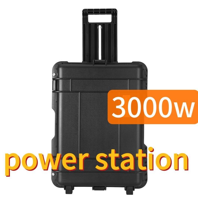 Station électrique de stockage d'énergie portable de 3000W Noir personnalisable CE.Un38.3 Certifié
