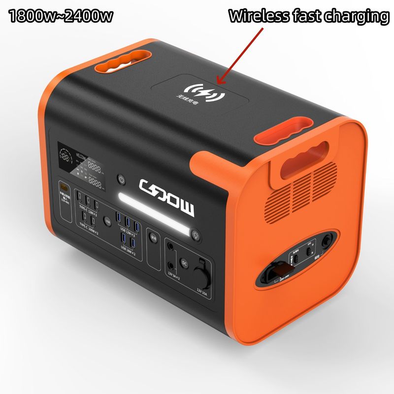 LiFePO4 220V 2048wh Pure Sine Wave Station électrique mobile portable pour le camping en plein air