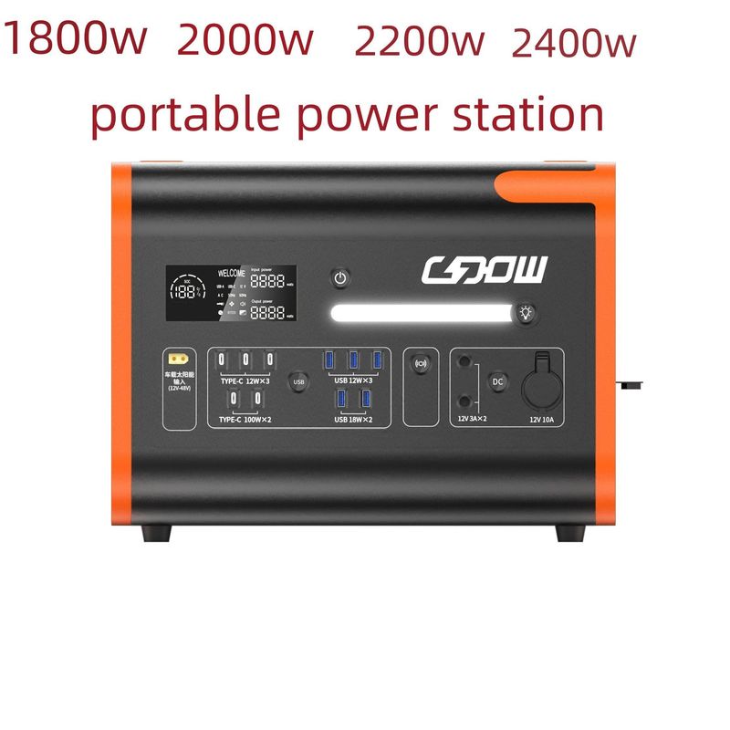 2200 W de sortie de secours d'urgence Plage de fluctuation de tension -5% à 5% Station de stockage d'énergie