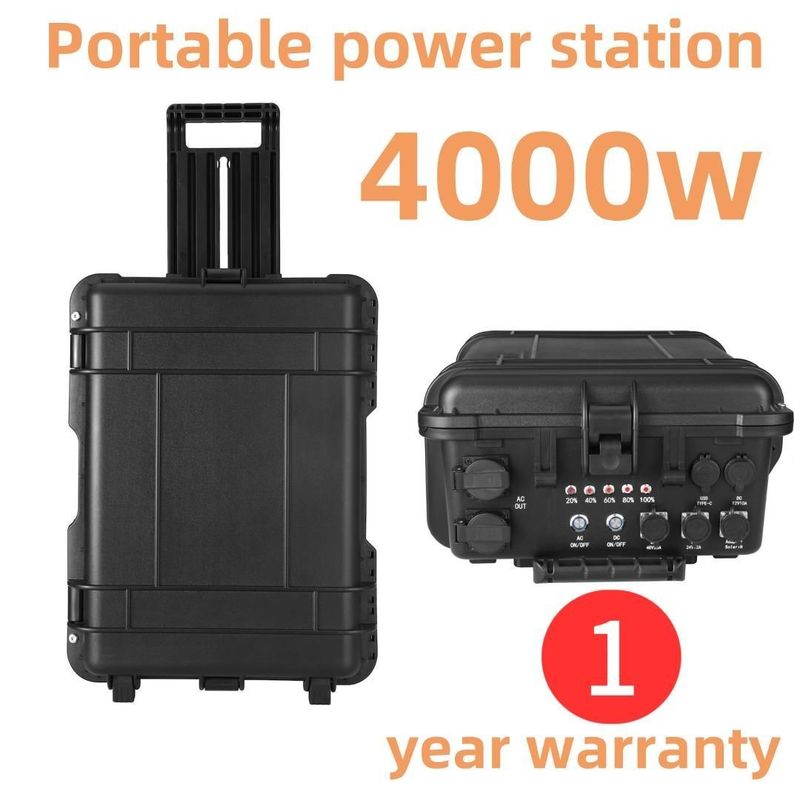 Station électrique d'urgence multifonctionnelle de puissance maximale de 8000 W pour les solutions d'alimentation extérieure