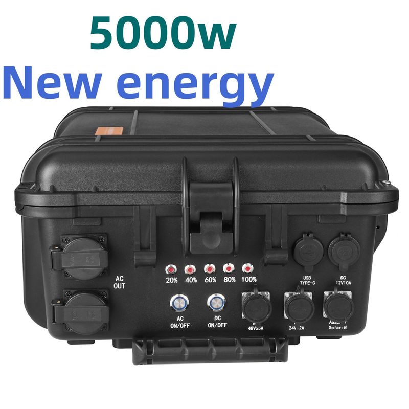 Puissance maximale de 8000 W LiFePO4 batterie au lithium centrale électrique portable pour camping en plein air