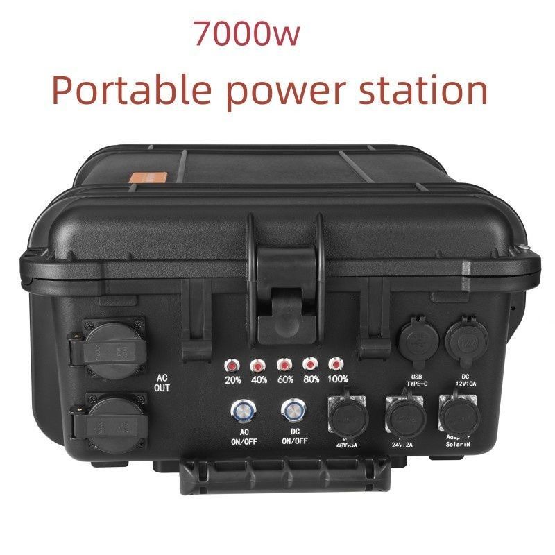Puissance maximale 8000 W Station de stockage d'énergie pour les urgences à domicile/camping/soleil