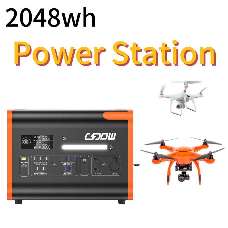1500W batterie au lithium fer phosphate centrale solaire pour les centrales principales et 800W de charge solaire
