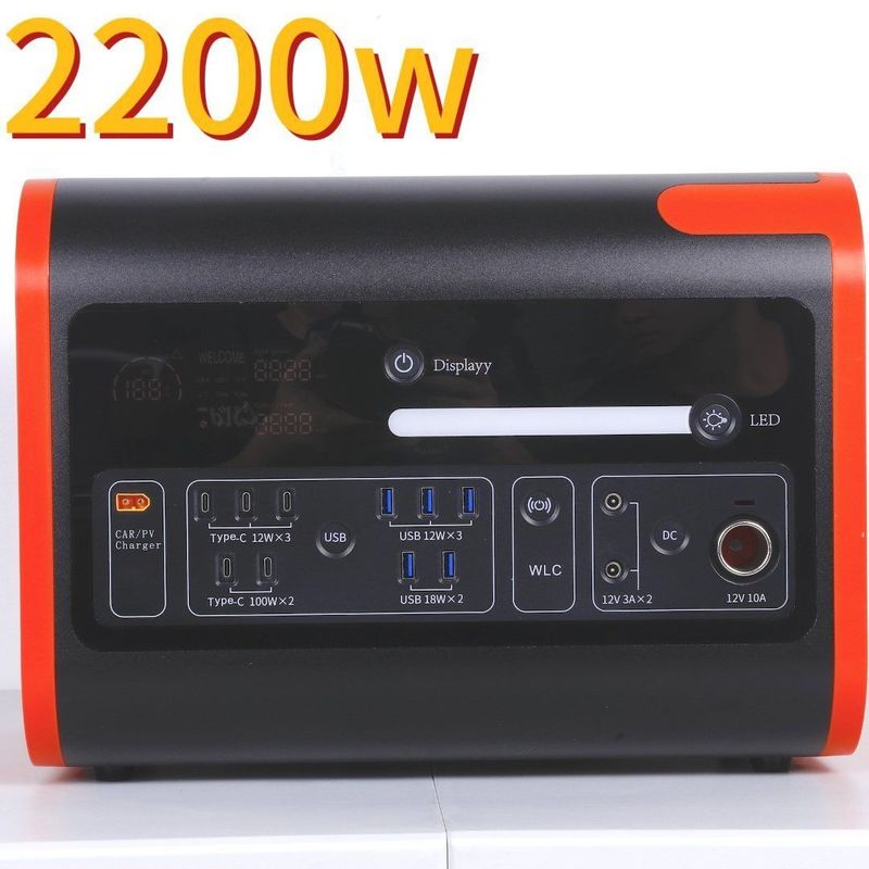 Générateur d'urgence solaire extérieur de 2000W 2048wh alimentation mobile pour le marché japonais