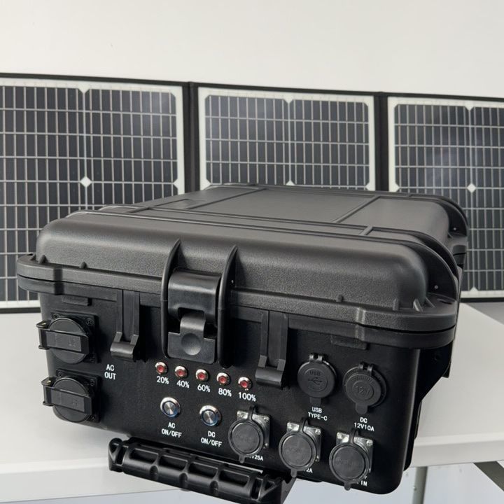 Temps de charge de 6 à 7 heures LiFePO4 Générateur solaire portable pour camping