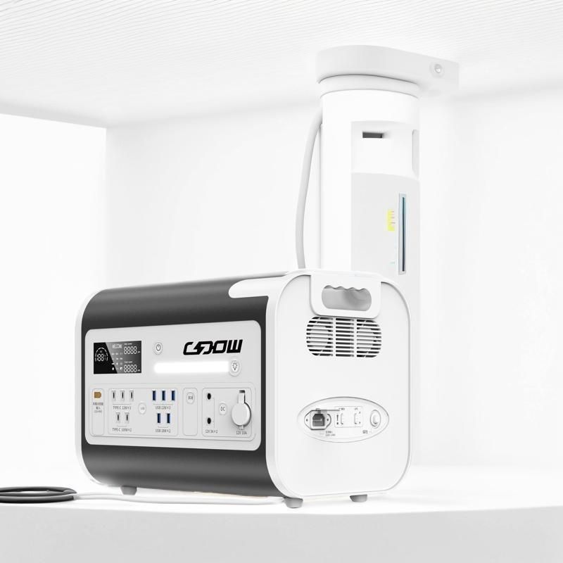 LiFePO4 Cellule de batterie de type 220V Sortie centrale électrique portable pour pique-nique et urgence