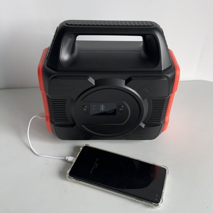 300W 288wh batterie portable multifonctionnelle centrale solaire pour camping stockage d'énergie batterie révélation écran à cristaux liquides