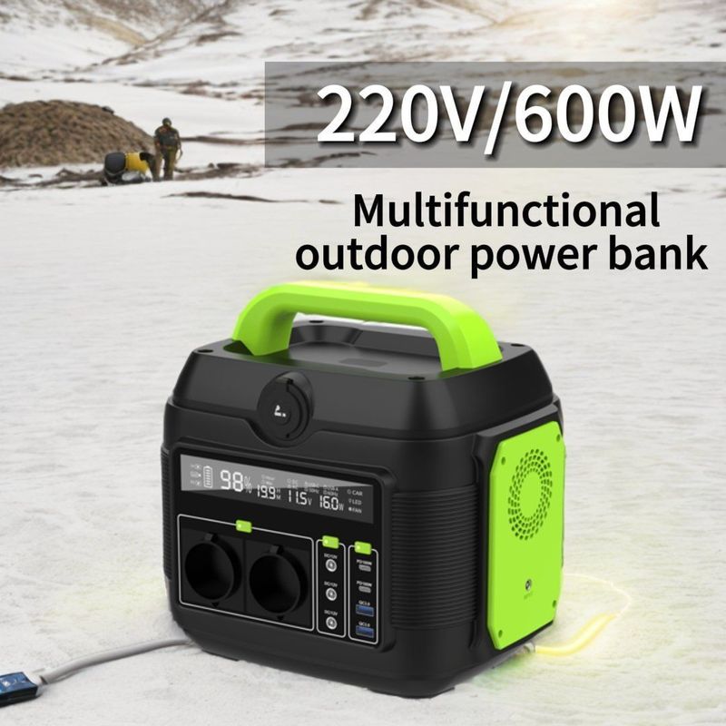 S6 220V 600W Générateur solaire potable de petite taille Station électrique au lithium avec poignée pliable