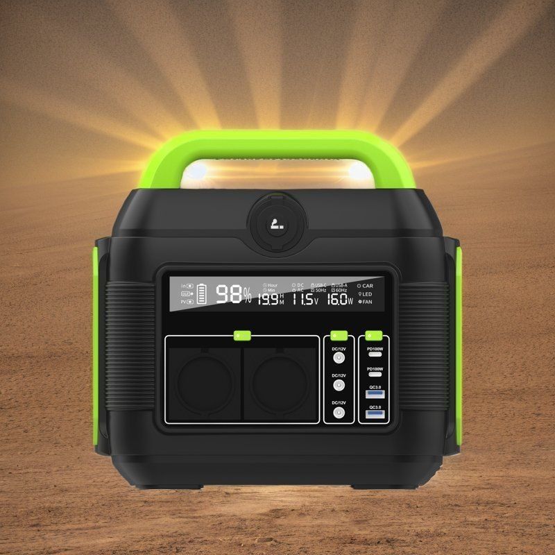 600W centrale électrique Power Bank batterie au lithium révélateur écran à cristaux liquides pour le camping