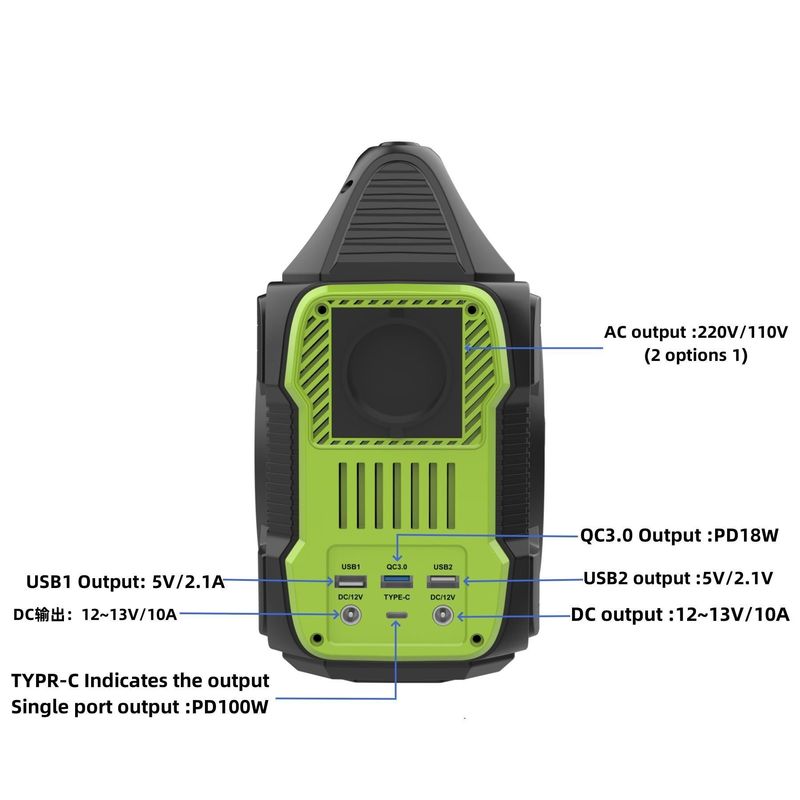 Stockage d'énergie en extérieur alimentation électrique portable 288wh 300W Votre solution d'alimentation ultime