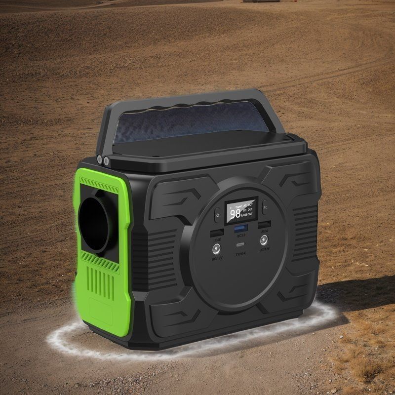 Générateur solaire de camping extérieur de 200 W avec batterie de 48000 mAh et lumière LED