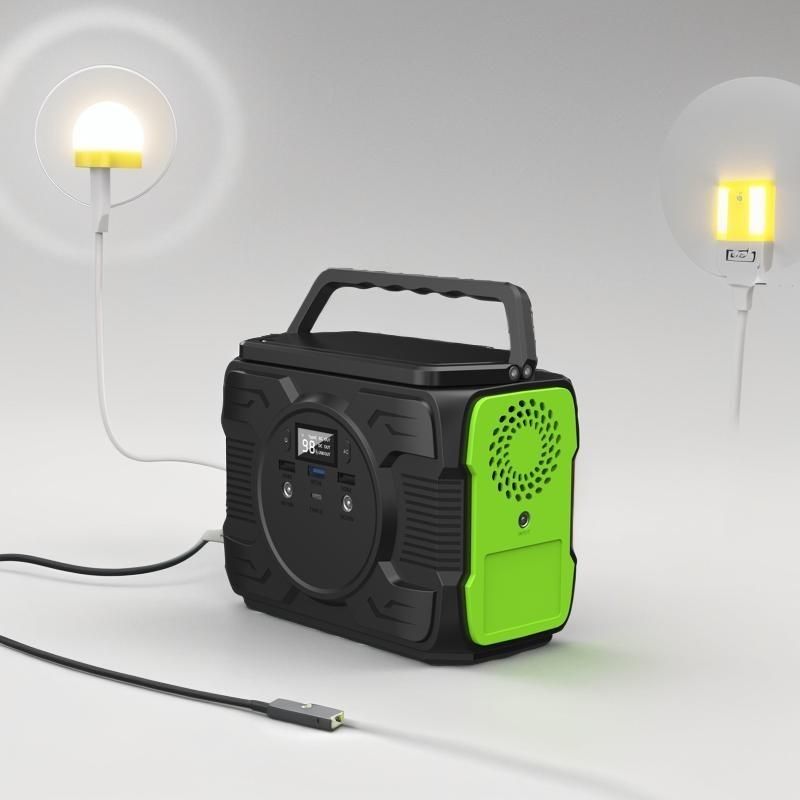 Batterie de 48000mAh Capacité de puissance Banque d'alimentation portable pour la maison et le camping 200W 173Wh