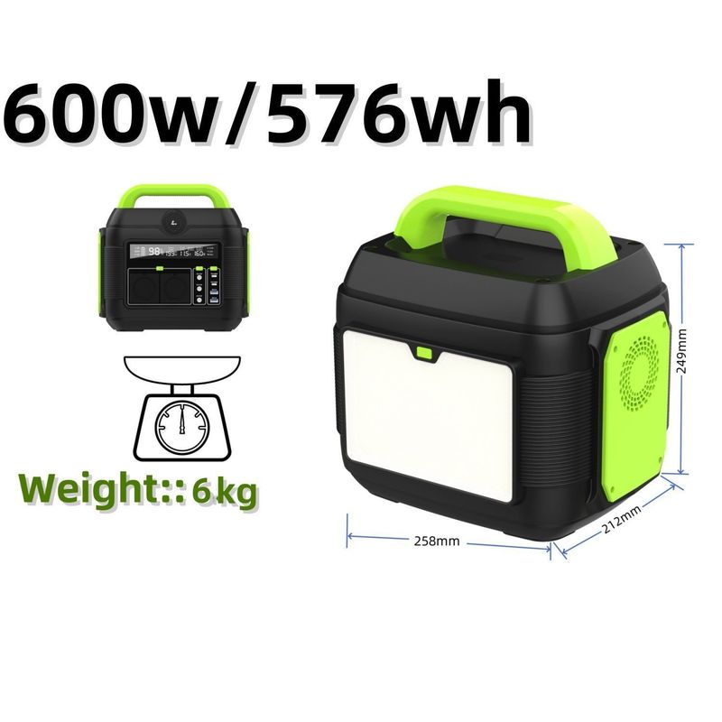 Générateur solaire de centrale électrique portable 600W258*212*249mm pour toutes les marques compatibles