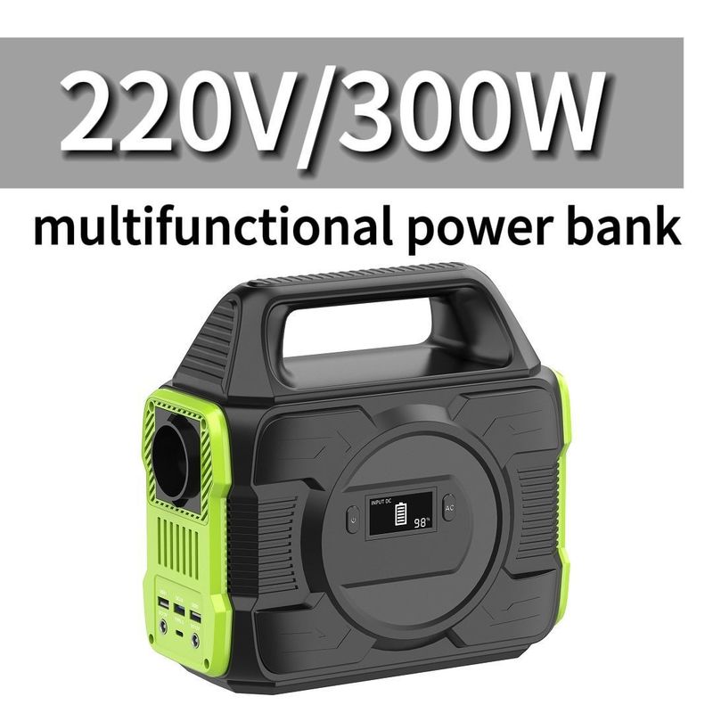 Centrale électrique portable recyclable 110V 220V 300W Générateur solaire Banque d'alimentation