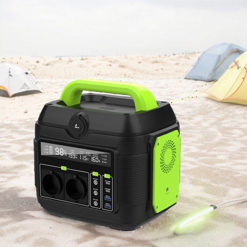Énergie solaire portable de 600W UPS pour camping Réservation d'urgence 110V 220V Invertisseur