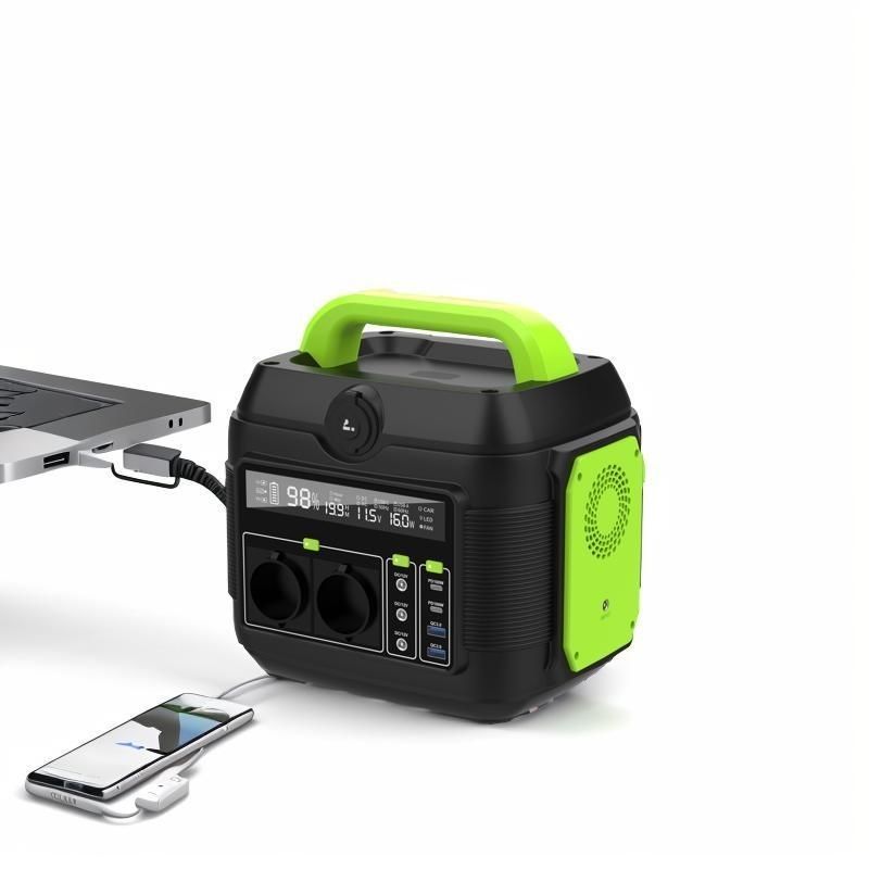 Station solaire portable de 600 W alimentée par batterie lithium-ion et technologie MPPT
