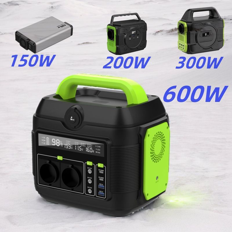 S6 600W Mini centrale solaire mobile pour les prises de courant de type européen standard et sud-africain