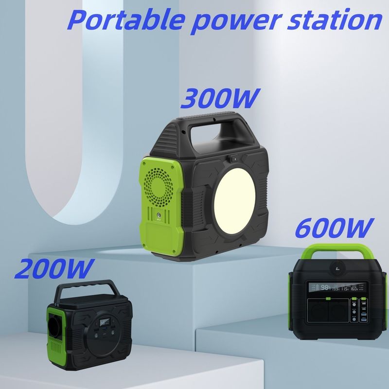 Centrale électrique de camping extérieur portable 300W CA Sortie haute puissance avec batterie au lithium