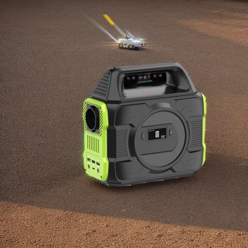Station électrique mobile portable pour la maison d'urgence RV 600W avec batterie au lithium recyclable