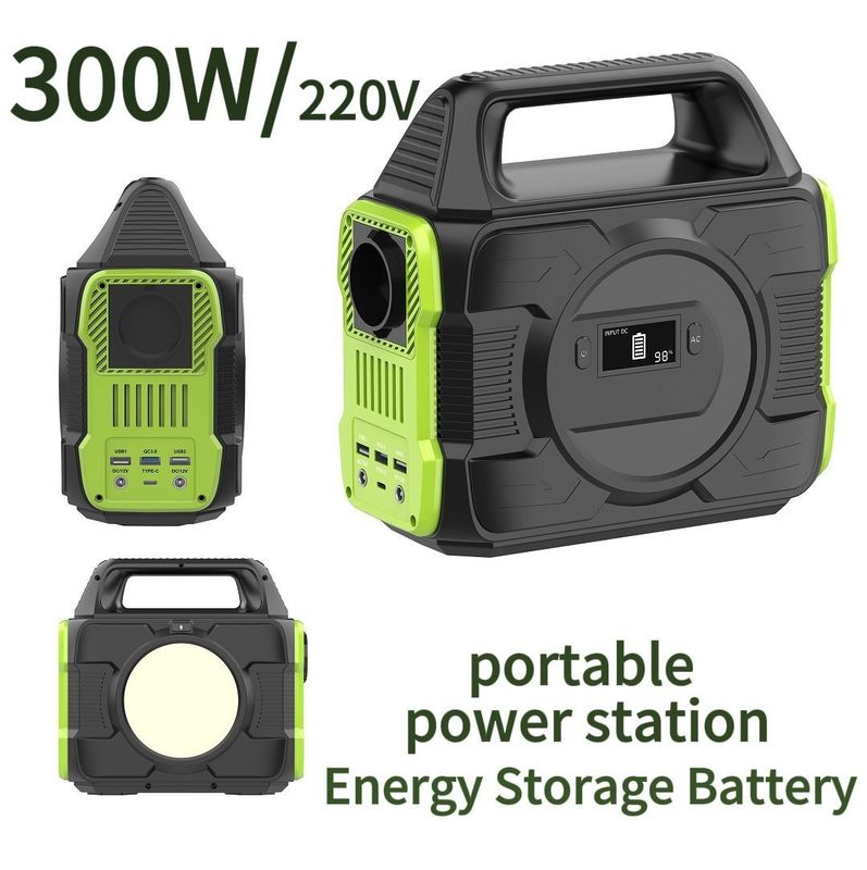 Générateur de secours de la centrale électrique à batterie portable de 300 W avec poignée MPPT