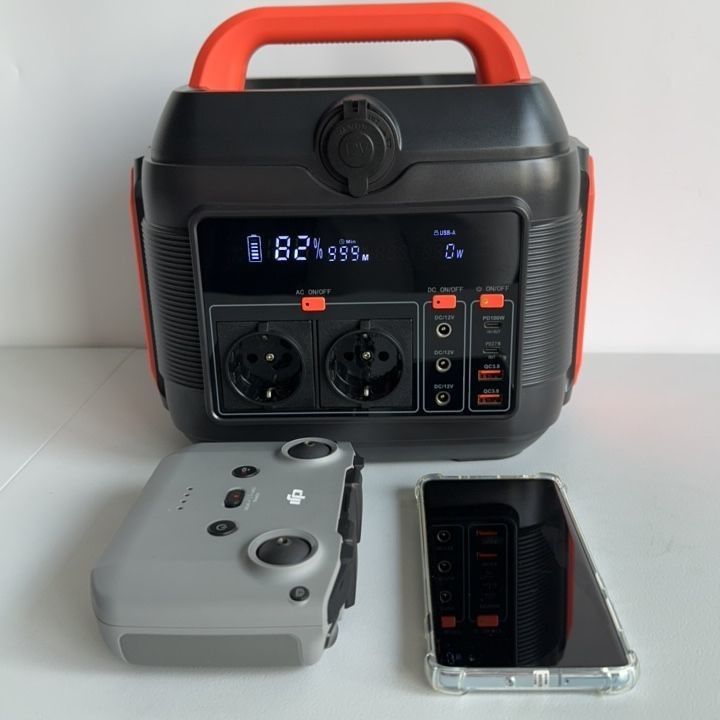 Générateur de batterie au lithium portable 600W/576wh pour station d'alimentation de camping en plein air