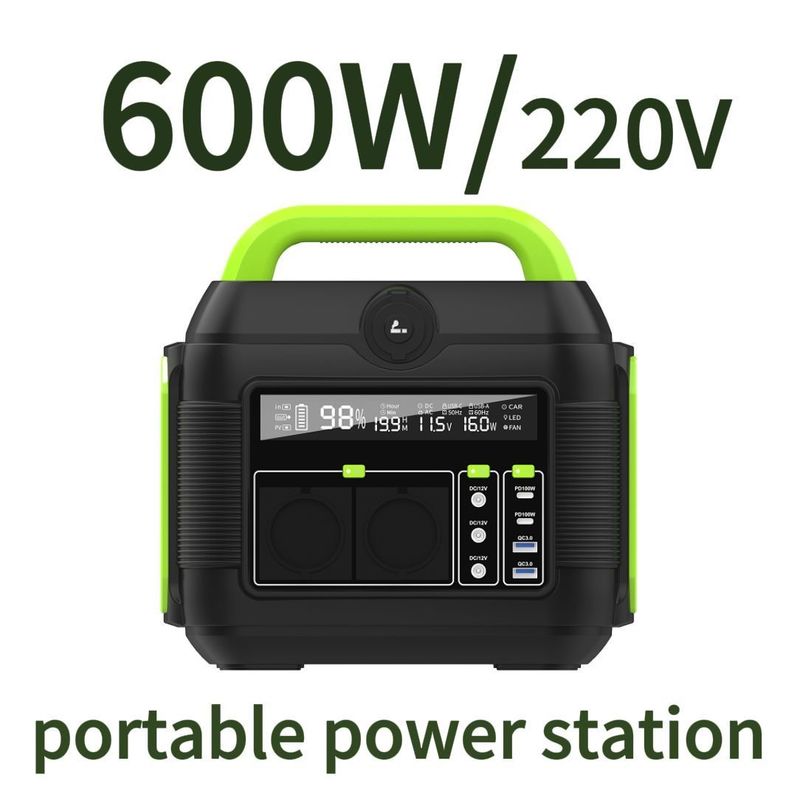 300W/500W/600W/1500W Énergie solaire portable pour le camping extérieur ininterrompu
