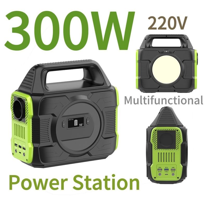 300W 220V Station d'énergie magnétique portable pour produits solaires Révéler écran à cristaux liquides