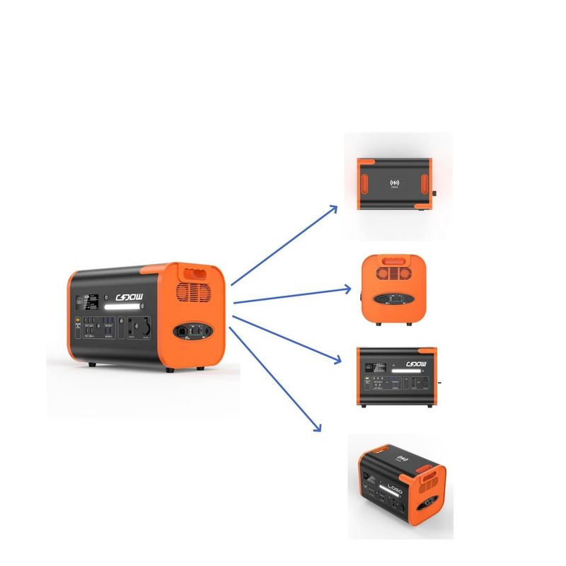 Générateur solaire portable à courant alternatif 100V-120V/AC 220V-240V 2200W pour les activités en plein air en 2024