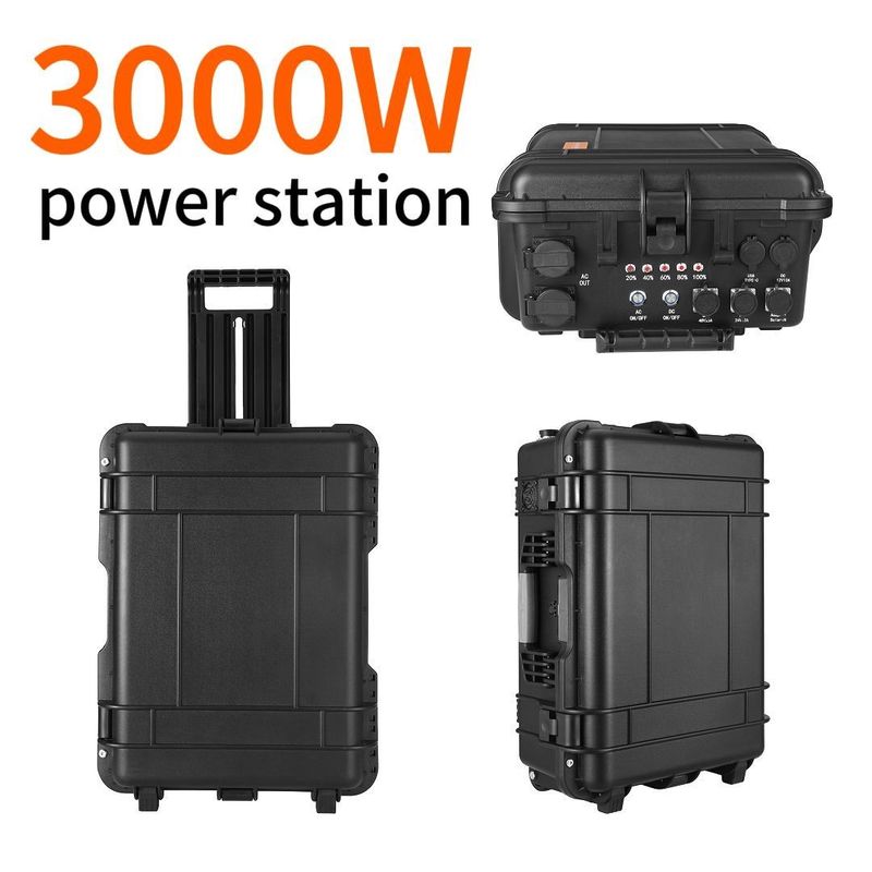 Une centrale éolienne solaire rechargeable portable de 2 kW avec une sortie d'onde sinusoïdale pure