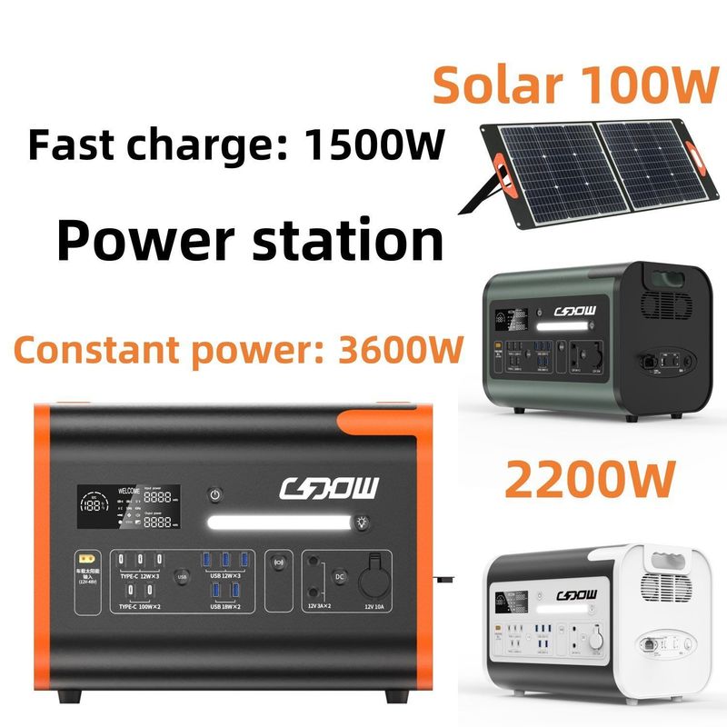 AT22 2000W Chargeur de téléphone portable Station solaire pour portable extérieur