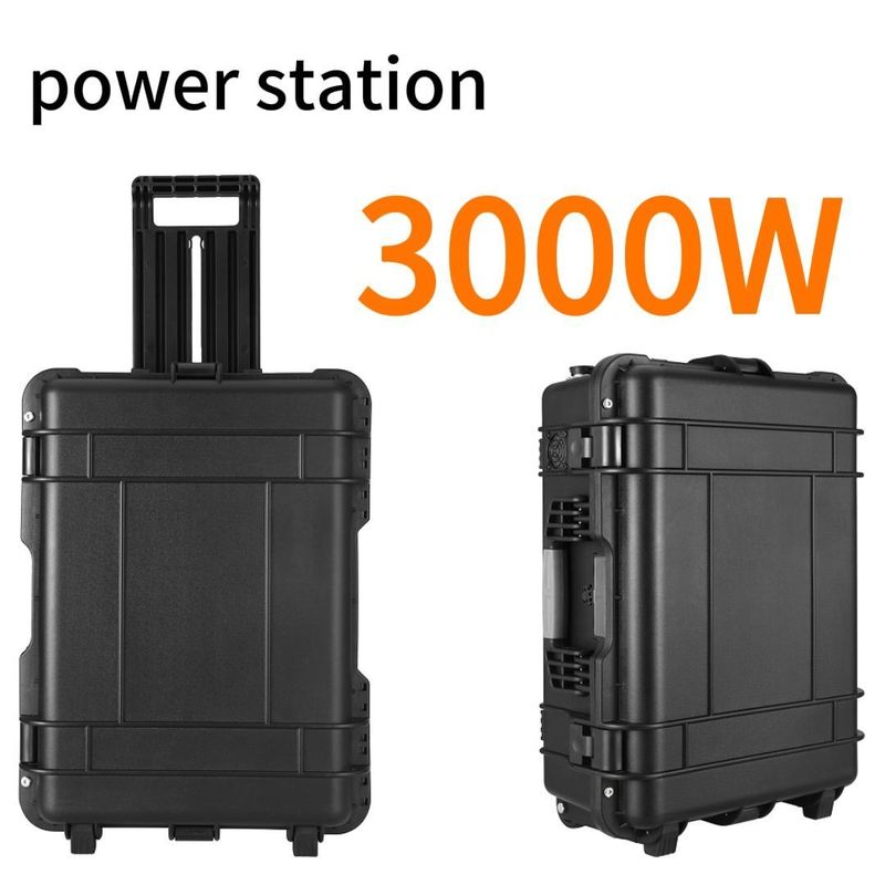 Générateur portable d'alimentation d'urgence de 3000 W avec prise de courant Tout temps de charge 6-7h
