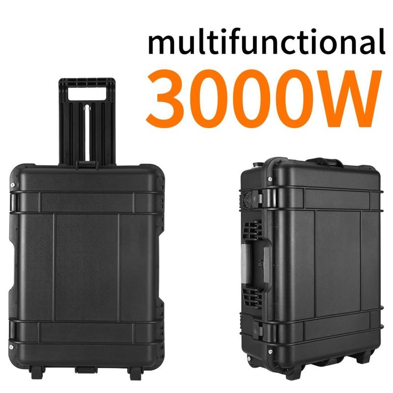 Batterie de stockage d'énergie LiFePO4 de 6000 W de puissance maximale pour une centrale électrique solaire portable pour la maison