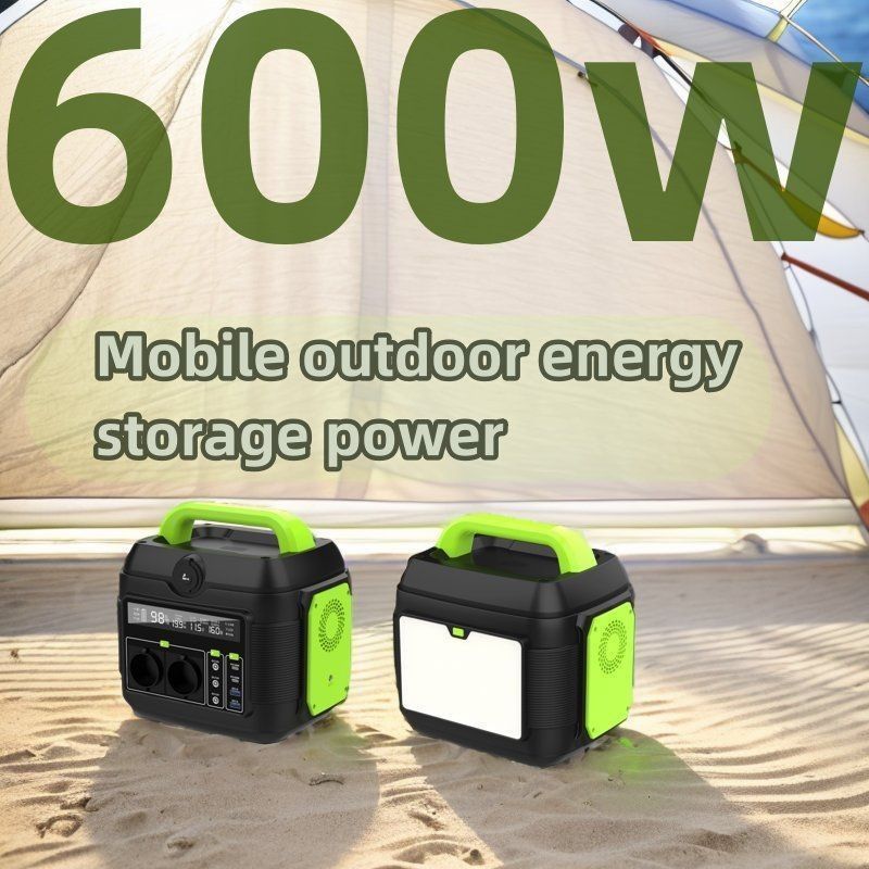 Générateur solaire à écran à cristaux liquides de 600W pour centrale électrique portable