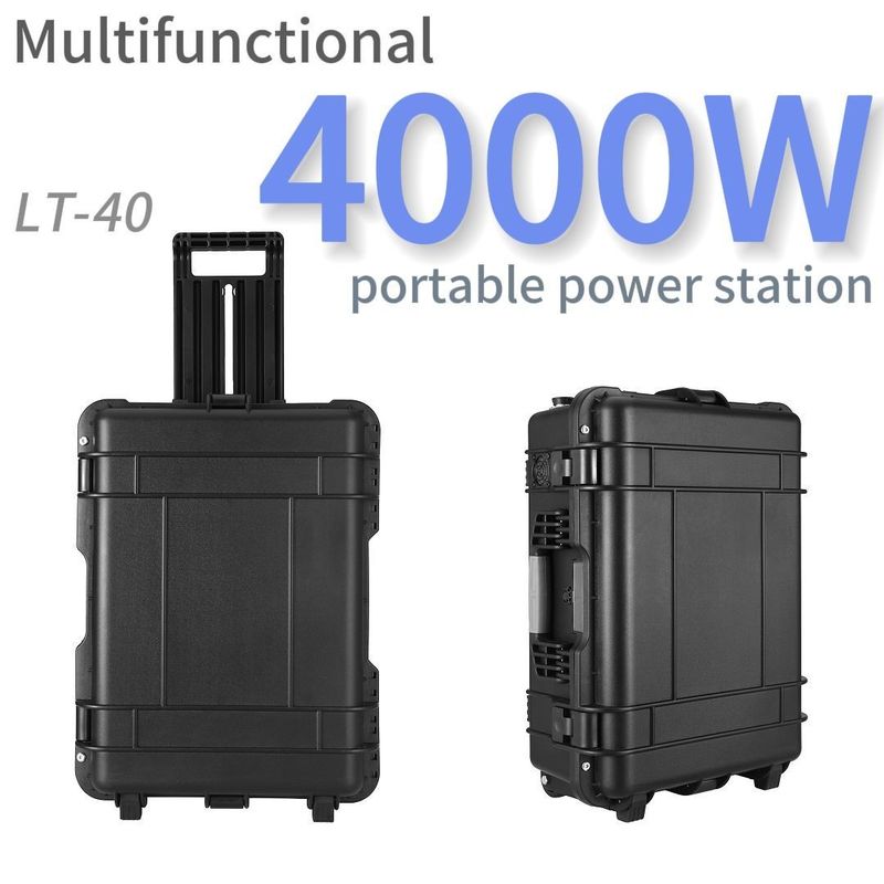 Batterie pour ordinateur portable LiFePO4 de 4000 W et centrale électrique portable de 3000 W pour un temps de charge de 6 à 7 heures