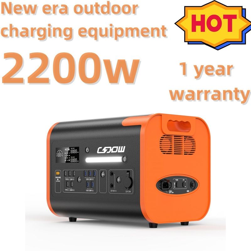 Générateur solaire portable Lifepo4 de 2000W/2200W/2400W pour station de recharge d'urgence