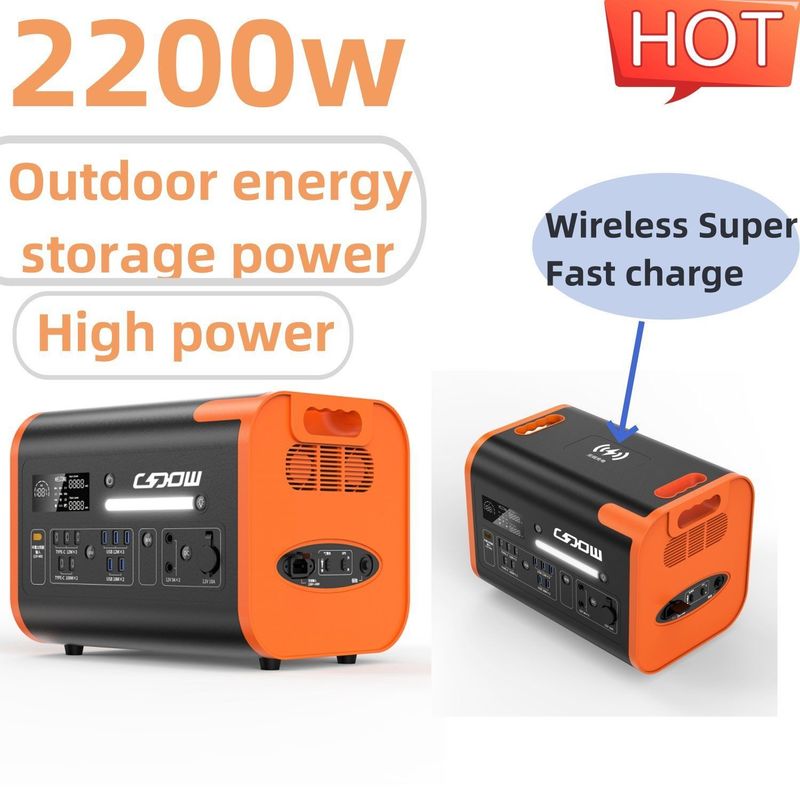 Un38.3/Msos Authentification 2200W Station de recharge portable 220V Générateur solaire pour bureau