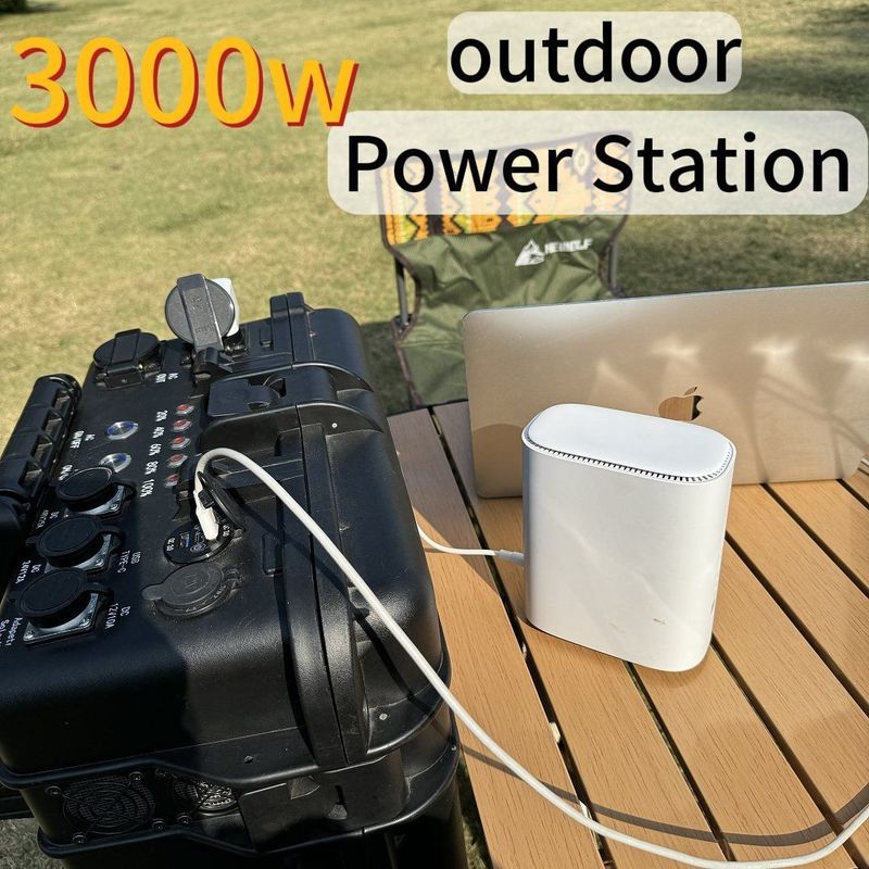 Station électrique portable au phosphate de fer au lithium de 3 kW pour la fonction de protection du broyeur d'angle