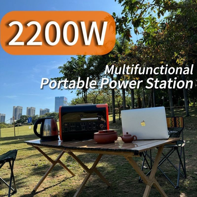 États-Unis Centrale solaire à prise de courant alternatif de 2000 W pour le camping et les activités de plein air