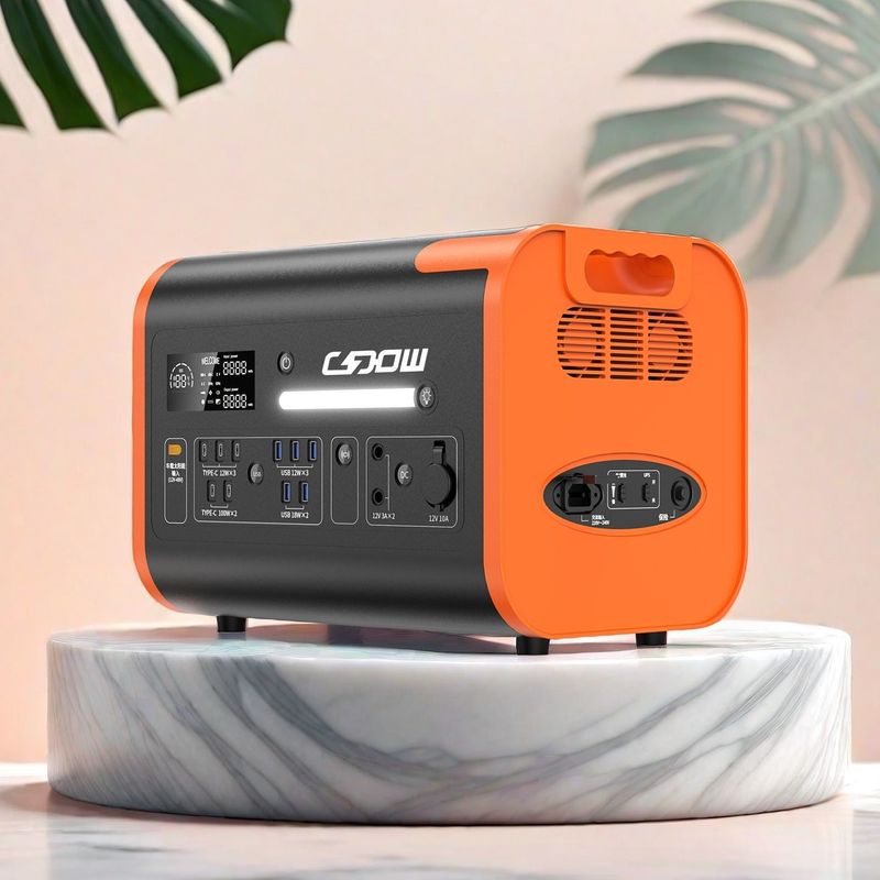 Centrale électrique portable à batterie LiFePO4 2000W 2200W pour urgences domestiques extérieures