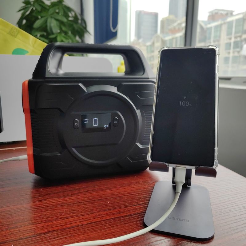 Éclairage d'urgence à domicile à prise CA EU Station électrique mobile Générateur solaire portable 300W