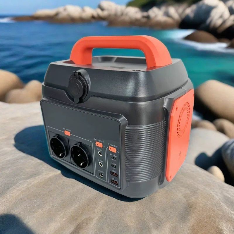 Centrale électrique portable à batterie au lithium 600W 200W 300W pour ménage 110V 220V Camping