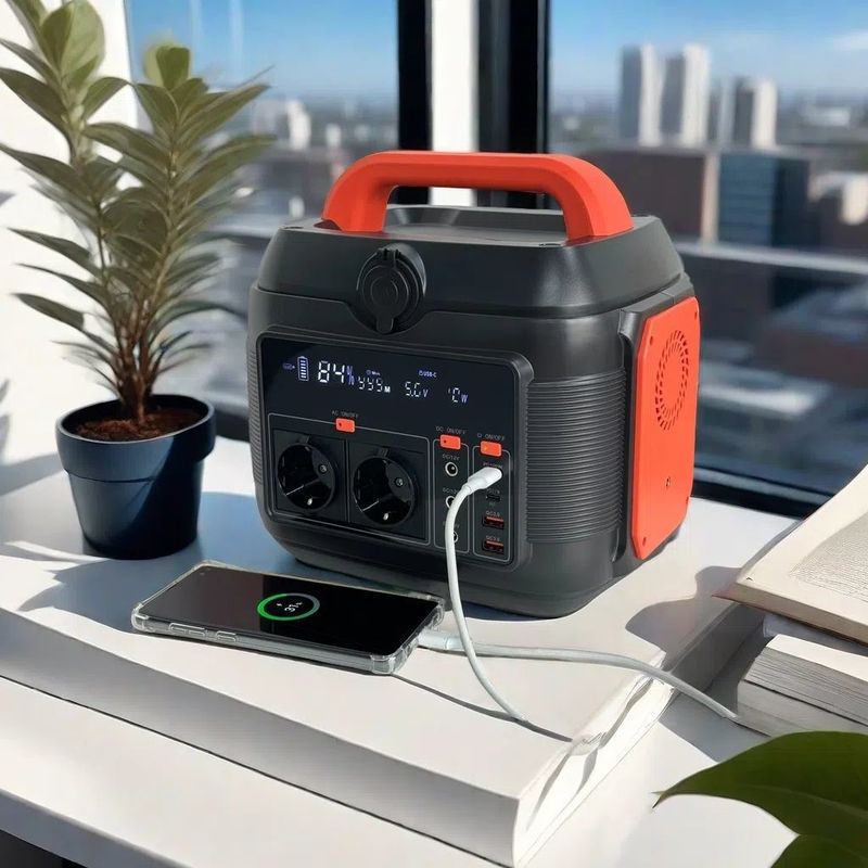 Couleur personnalisable Centrale électrique domestique de 600 W et générateur solaire pour camping en plein air