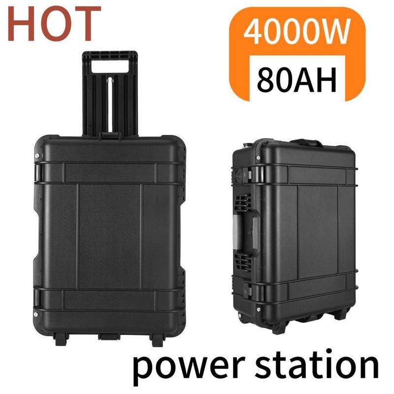 Générateur solaire extérieur de 4000W 80ah Station électrique d'urgence domestique pour source d'énergie