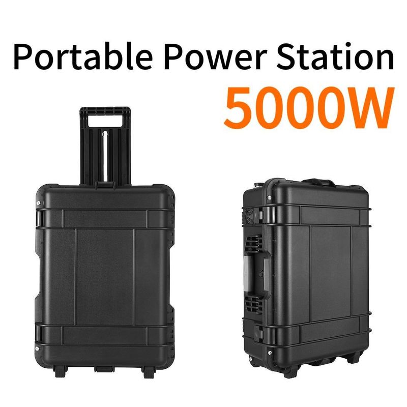Générateur solaire portable de 5000 W pour une centrale électrique d'urgence extérieure