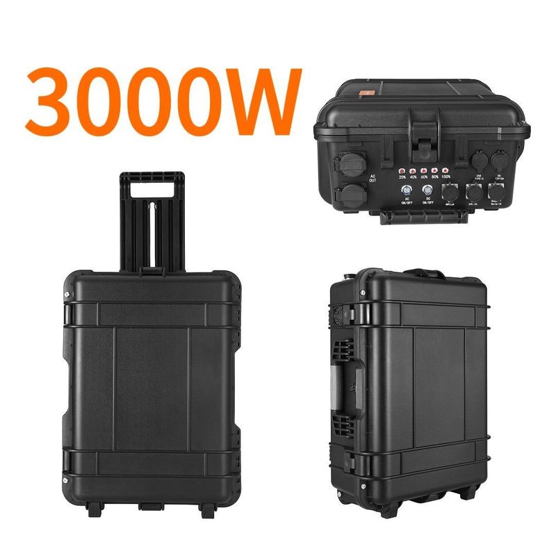 LT-30 centrale électrique portable à batterie LiFePO4 de haute capacité 3000wh 3300W pour le camping